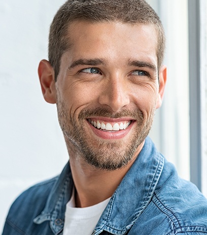Man with Ortho K lenses smiling
