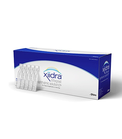 Prescription xiidra eye drops for dry eye management